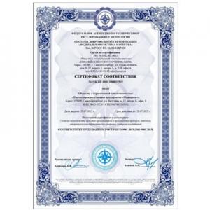 設備和傳感器生產的質量管理體系符合 ISO 9001:2015 的要求